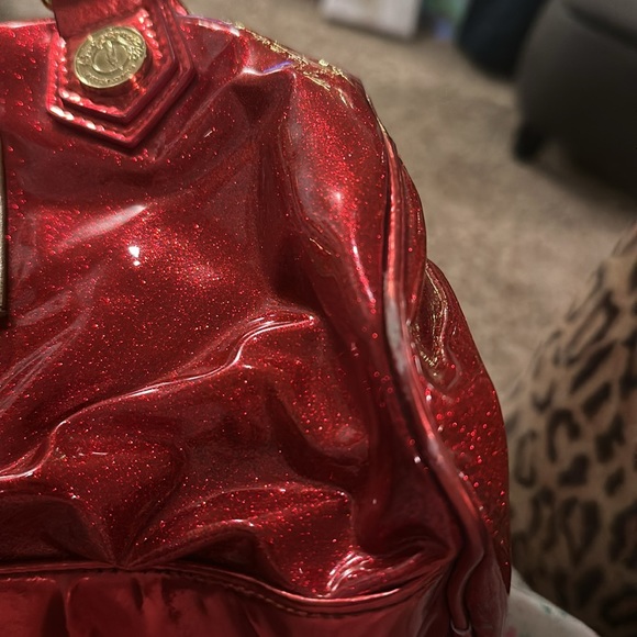 Betseyville by Betsey Johnson red glitter purse - Picture 8 of 9